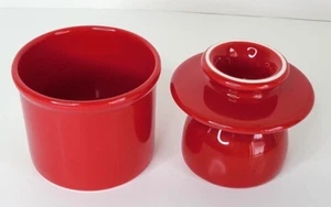Butter Bell Crock by L. Tremain Red 2006 The Original 4 3/4" x 3 1/2" - Picture 1 of 11