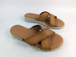 Good For The Sole Tan Leather Mules Sandals Uk 5 Eu 38 Hardly worn - Picture 1 of 6