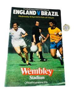 Football Programme England Vs Brazil 1978 Vintage ra - Picture 1 of 3