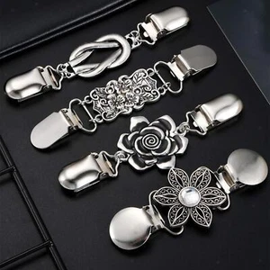 4PCS Cardigan Clips for Women Dress Cinch Scarf Clip Sweater Clasp Dress Cinch - Picture 1 of 12