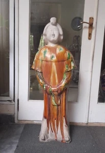Extra Large 40"/101cm Chinese Antique Tang Sancai Lady Figure - Picture 1 of 16