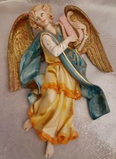 Fontanini Depose Italy 9" Hanging Angel with Lyre - Nativity Village