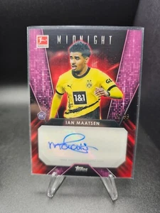2023-24 Midnight Bundesliga Ian Maatsen RC Glimmer Graphs Auto Twilight /99 - Picture 1 of 2
