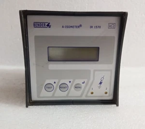 BENDER A-ISÓMETRO IR1570-435 DISPOSITIVO DE MONITOREO DE AISLAMIENTO ART.NO: B91044000 USADO - Imagen 1 de 11