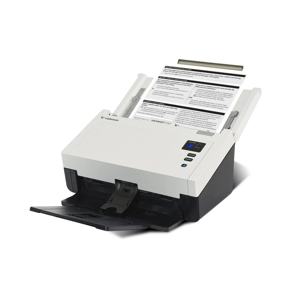 Visioneer Patriot D40 Duplex Scanner for PC and Mac, 70 PPM, Sheetfed 80 Page... - Image 1 of 4