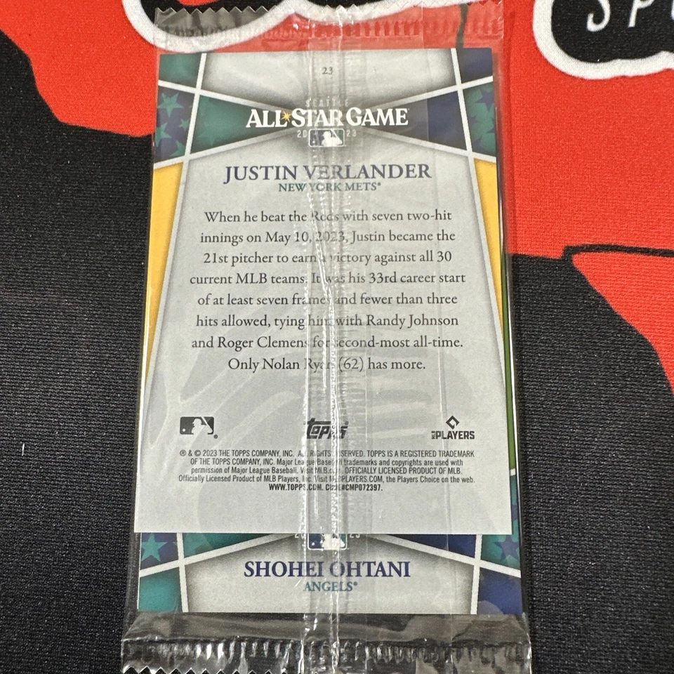 2023 Topps All-Star Game 3-card PACK Shohei Ohtani green parallel + Goldschmidt - Image 1 of 4