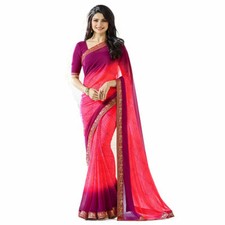 Sari Indian Designer Wear Pakistani Blouse Wedding Saree Bridal Party Wear New
