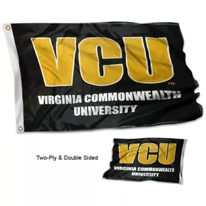 VCU Rams Flag Double Sided 2-Ply 3x5 Foot Outdoor Banner - Picture 1 of 6