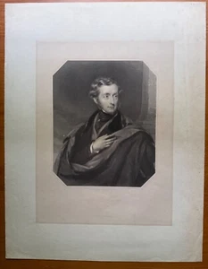 Lord Mahon (Philip Henry Stanhope) Kupferstich um 1840 George Virtue 13,5 x 17,5 Zoll - Bild 1 von 6