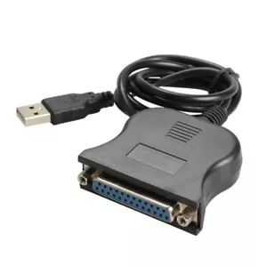 USB DB25 25Pin Male to Female Printer Parallel Port IEEE 1284 LPT Adapter - Picture 1 of 9