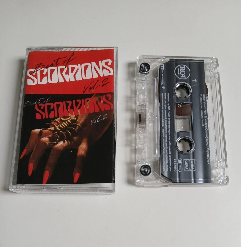 SCORPIONS THE BEST OF SCORPIONS VOL. 2 CASSETTE TAPE RCA 1984 Foto 1 de 1