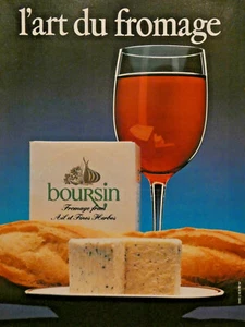 PUBLICITÉ DE PRESSE 1980 BOURSIN FROMAGE FRAIS AIL ET FINES HERBES - Imagen 1 de 1