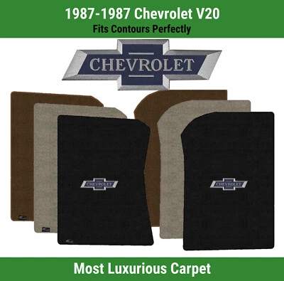 Alfombrillas de primera fila Lloyd Luxe para Chevrolet V20 1987 con logotipo de pajarita Centennial Foto 1 de 4