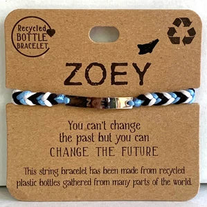 ZOEY ♻Recycled Bottle Bracelet ~Brand New ~ Great Gift 🎁 - Picture 1 of 3