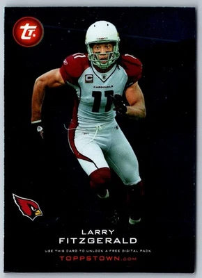 2011 Topps ToppsTown Larry Fitzgerald #TT-33 Arizona Cardinals Football Card - Image 1 of 2