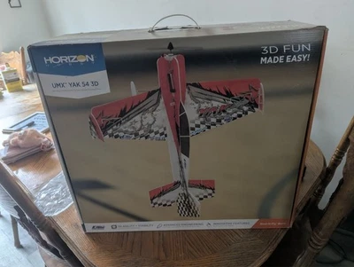 E flight Never flown UMX Yak 54 3D BNF with 3 batteries. - Image 1 of 2