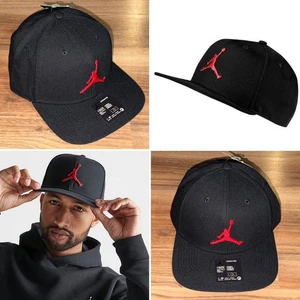NWT Air Jordan Pro Jumpman Classic Adjustable Cap Hat BLACK/RED AR2118 010 RARE - Picture 1 of 7