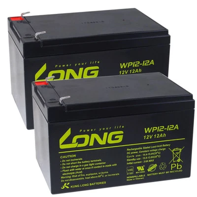 POWERY Batería de repuesto KungLong para APC RBC6 12V 12Ah/144Wh plomo ácido negro