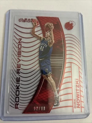 Dirk Nowitzki 2015-16 Panini Clear Vision Red 12/99 Rookie Revision - Image 1 of 2