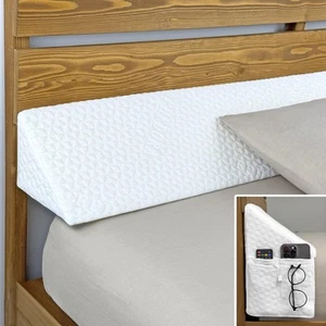Triangle Bed Wedge Pillow for Headboard Gap (0-8") - Bed Gap Filler Full Size... - Picture 1 of 8