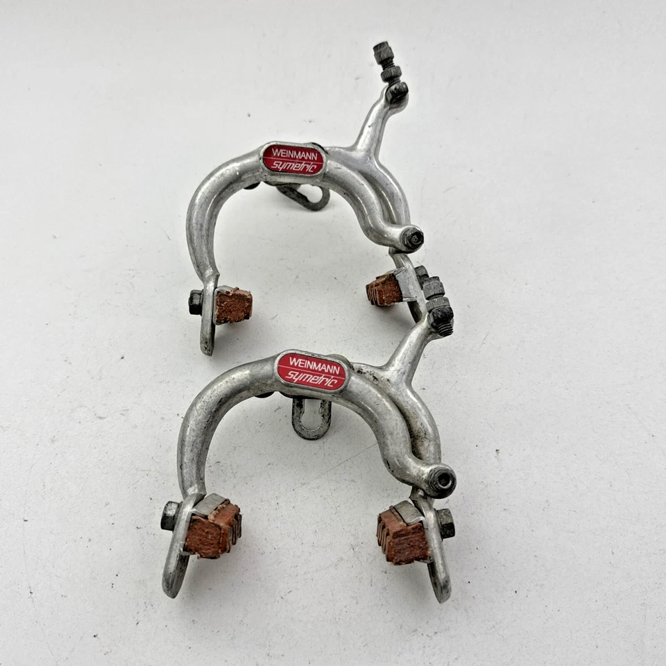 Juego de pinzas de freno simétricas Weinmann de colección 813 tracción lateral plateada bicicleta de carretera A64 Foto 1 de 4