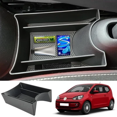 Car Center Console Organizer Armrest Storage Box Pallet For VW UP GTI 2013-2023 - Image 1 of 4