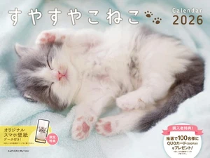 Purchaser-only bonus 2026 Sleeping Kitten Calendar Enjoy the innocent sleep 670 - Picture 1 of 1