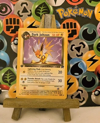 Dark Jolteon 38/82 1st Edition Team Rocket Pokémon Card LP - Image 1 of 4