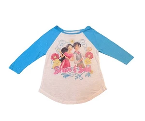 Blusa Disney Elena Of Avalor Manga 3/4 Niñas Pequeñas Talla Pequeña Azul y Blanco - Imagen 1 de 8