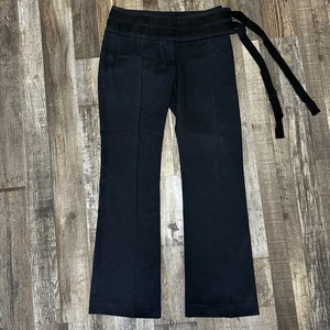 Vintage Ulla Johnson marineblaue Hose mit integriertem Doppelträger Made in NYC Größe 2  - Bild 1 von 15
