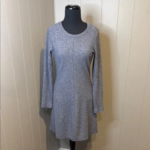 Z GAP Gray Long Sleeve Crew Neck Sweater MIDI Dress - Picture 1 of 5