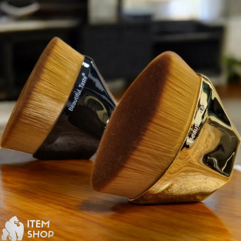 INTEYE Foundation Pinsel High Density Make up Pinsel Make-up BB Creme Gesicht UK Gold Schwarz