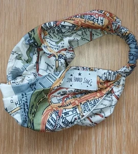 'One Hundred Stars'! Headband HairBand Wrap - New York City Map - NEW - Picture 1 of 5