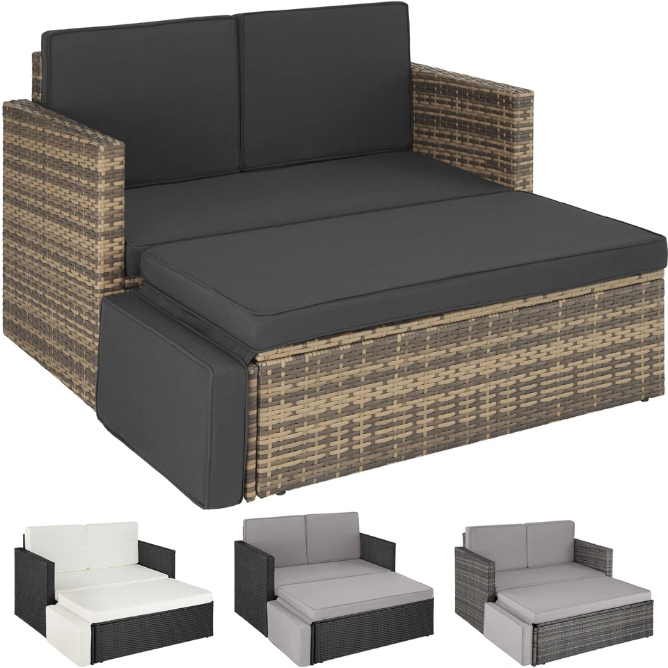 Polyrattan Gartenmöbel Lounge Set Sitzgruppe Gartenset Couch Rattan Sitzgarnitur - Bild 1 von 1