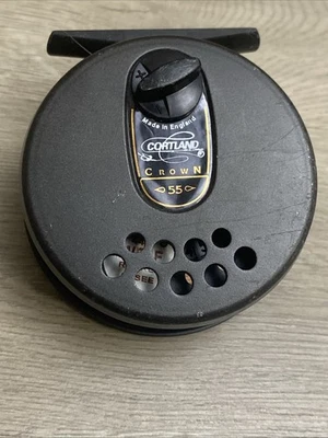 Molinete vintage Cortland Crown 55 -- Feito na Inglaterra - Imagem 1 de 4