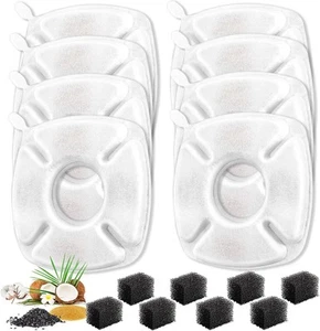 16 Pcs Cat Water Fountain Replacement Filters, 8 Pack Pet Filters 8... - Picture 1 of 6