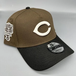New Era Cincinnati Reds 9FORTY A-Frame Brown/Black Color Pack Snapback Oreo Hat - Picture 1 of 6