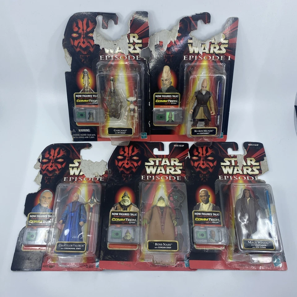 Lote De Colección (1998) Colección Hasbro Star Wars 3 Figuras - Todas Nuevas En Caja Foto 1 de 4