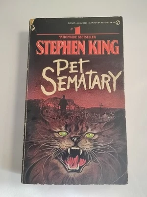 Pet Sematary Stephen King 1984 1st Printing Signet Paperback - Image 1 of 4