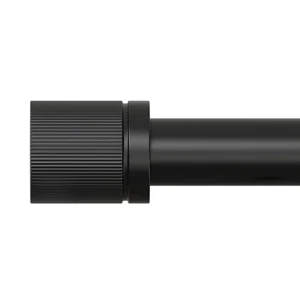 Varillas de cortina negras HTZON para ventanas de 72 a 144 pulgadas: cortina decorativa moderna... - Imagen 1 de 7