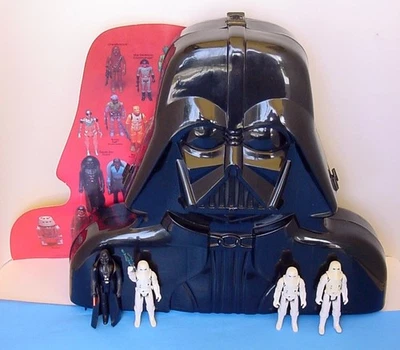 Kenner Star Wars 1980 ESB Darth Vader estuche de coleccionista ¡con 4 figuras y armas! Foto 1 de 4