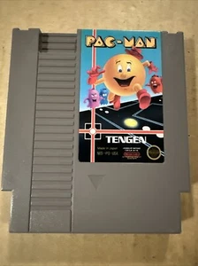 Pac-Man (Tengen Gray) - Authentic NES Nintendo Video Game Gray Cartridge Tested - Picture 1 of 10