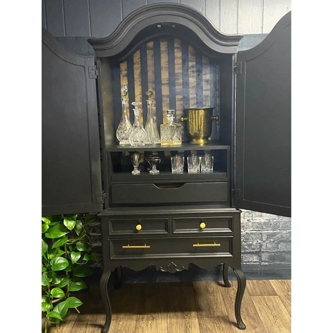 Vintage Queen Ann style Armoire Cover