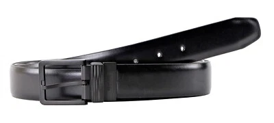 Cinturón elástico reversible Kenneth Cole REACTION de 1,37 pulgadas de ancho negro marrón 44 Foto 1 de 3