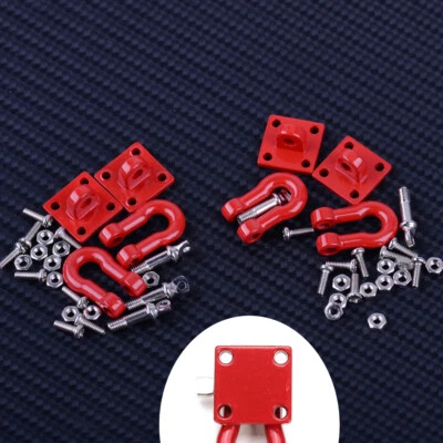 4 STÜCKE 1:10 RC Auto Anhänger Haken Schlepptau Fit für Axial SCX10 RC4WD D90 og - Bild 1 von 4