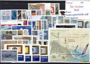 Repubblica Italiana, 2005: Annata Completa (Serie di 64 Valori +2 BF) - Imagen 1 de 1