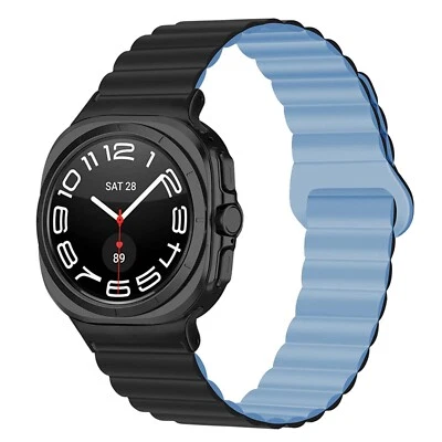Adjustable Magnetic Silicone Sport Strap for Samsung Galaxy Watch Ultra 47mm - Image 1 of 4