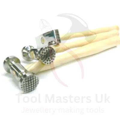 Texturing Metal Hammers Repousse Set 6 Patterns Texture Hammer Jewelry Craft - Image 1 of 4