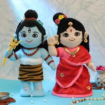 Lord Shiva and Parvati Duo | Soft Plush Toys | Best Gifts for Infants, Toddlers - Image 1 of 2