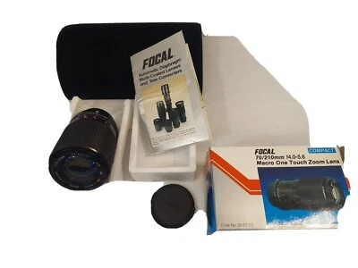 Original Box Compact Focal 70/210mm f4.0-56 Macro One Touch Zoom Len - Image 1 of 4